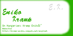 eniko kramp business card